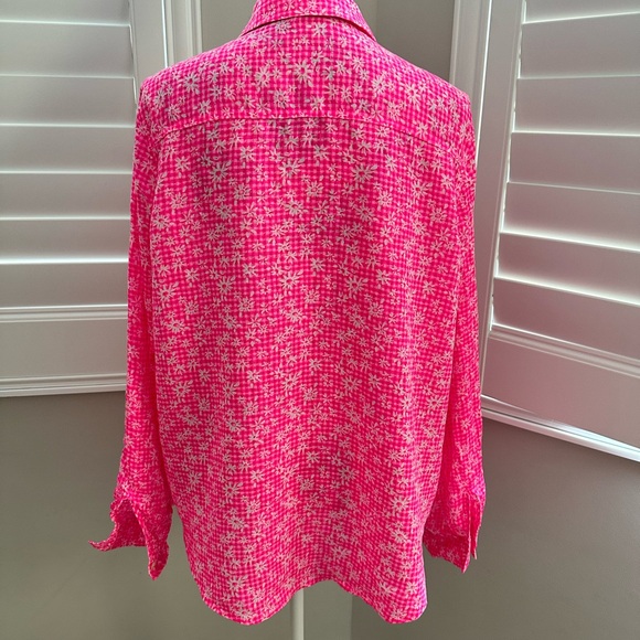 Lilly Pulitzer Pink Button Down Shirt - Picture 2 of 5